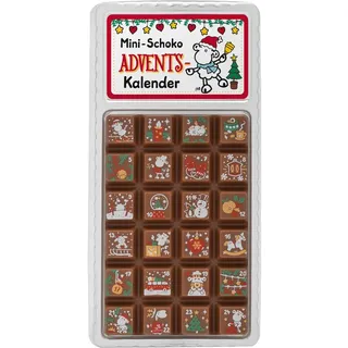 Sheepworld Adventskalender mit Mini-Schokolade | Mini-Adventskalender, 13,2 cm x 6,5 cm, 30 g Schokolade insgesamt | Geschenk Advent | 51130