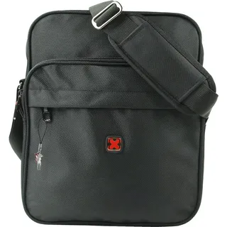travel n meet Schultertasche Herren Crossover Tasche schwarz OTD4213S - Schwarz