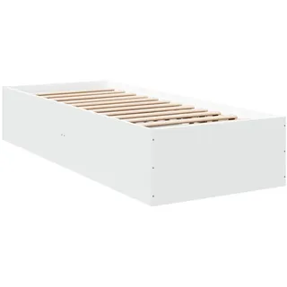 vidaXL Bettgestell Weiß 90x200 cm Holzwerkstoff - Weiß