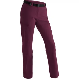 Outdoorhose MAIER SPORTS "Arolla", Damen, Gr. 72, Langgrößen, pink (magenta), 90% Polyamid, 10% Elasthan, Hosen Outdoorhose, Damen Zip-Off Wanderhose, atmungsaktive Trekkinghose, Regular Fit