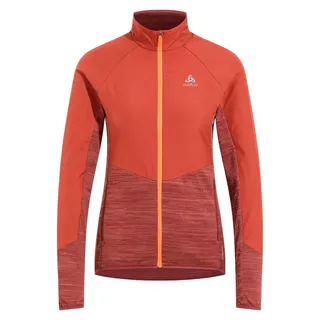 Odlo Damen Laufjacke RUN EASY WARM HYBRID, cinnabar - spiced apple, XL