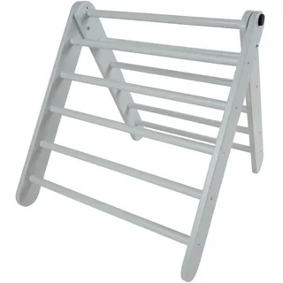 Jimmylee Kletterdreieck , Hellgrau , Holz , Buche , massiv , 74x65x63 cm , EN 71 , Spielzeug, Holzspielzeug