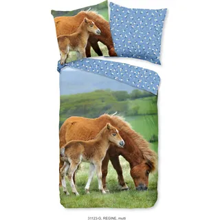 Duvet cover Good Morning 135x200 + 1* 80x80 cm - horses - Bunt