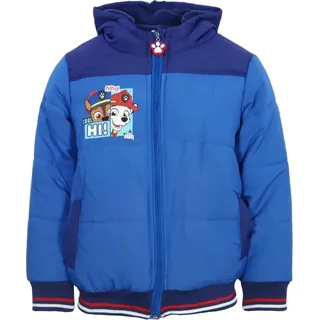 Paw Patrol Kinder Winterjacke Jungen Jacke mit Kapuze – Blau / 92