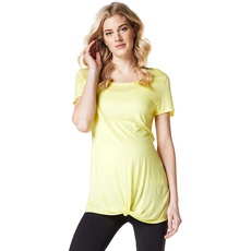 ESPRIT Maternity Damen ss Umstands-T-Shirt, Gelb (Light Yellow 745), 34 (Herstellergröße: XS)