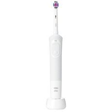 Oral-B D1004131WBLI Vitality-Bürste mit 3D-White-Aufsatz, wiederaufladbar, Weiß