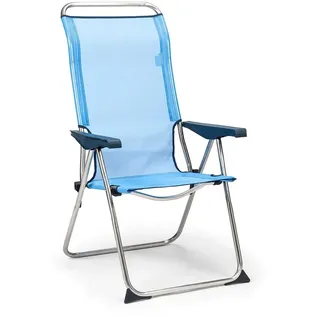 Solenny Klappsessel 63 x 63 x 114 cm blau