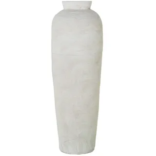 Bodenvase aus Keramik, Weiß, matt, 26 x 26 x 80 cm