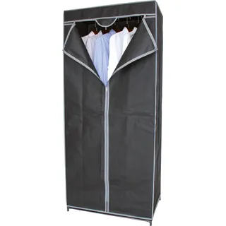 Stoffschrank LA PENDERIE in grau - ca. 160 x 70 x 45 cm - Dunkelgrau