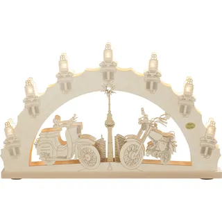 SAICO Original LED Schwibbogen »3D-Lichterbogen, Moped« Premium LED-Beleuchtung, warmweiß, BxHxT: 52x32x4,5 cm
