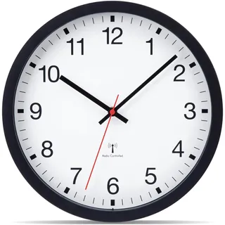 VIVILINEN Groß Wanduhr Funk 40cm Funkuhr Wand Lautlos XXL Modern Wand Uhren Gross für Wohnzimmer Küche Schlafzimmer Büro
