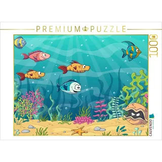 Calvendo Puzzle Lustige Fische in einer Unterwasserlandschaft 1000 Teile Lege-Größe 64 x 48 cm Foto-Puzzle Bild von Gabi Wolf