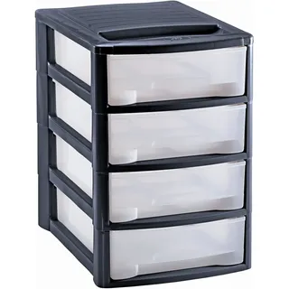 Mondex PLS6132 Bürobox 4 Schubladen Organizer DIN A4 Ablage