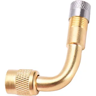 Ventilverlängerungen PKW, Motorrad & Fahrrad | 90° Reifenventil Verlängerung | Reifen Ventiladapter | 90 Grad Eckventil | Winkelventil aus Messing | Aufsatzventil [360° drehbar] | Schrader Ventil