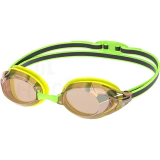 Speedo Vanquisher 3.0 Verspiegelte Schwimmbrille Hyper Yellow/Cobalt/Emerald Einheitsgröße