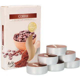 KOTARBAU® 6er Pack Duftkerzen Teelichter  Kaffee Duftteelichter Brenndauer 4 Stunden