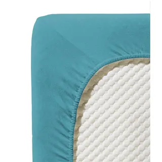 Jenny C 001115 Single-Jersey 180 x 200 - 200 x 200 cm petrol