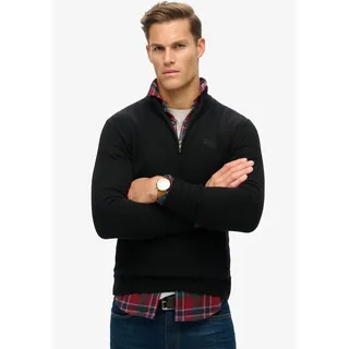 Superdry Strickpullover »ESSENTIAL EMB KNIT HALF ZIP« Superdry Black XL