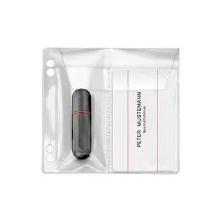 VELOFLEX 2er USB-Stick-Hüllen abheftbar transparent, 10 St.