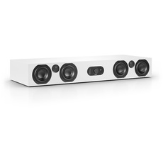 Nubert nuBoxx AS-425 max | Weiße Soundbar mit weißer Front | Stereobar für HiFi | TV-Lautsprecher belastbar bis 50 kg | Soundbase mit Klangregelung | Stereobase für Heimkino | Sounddeck