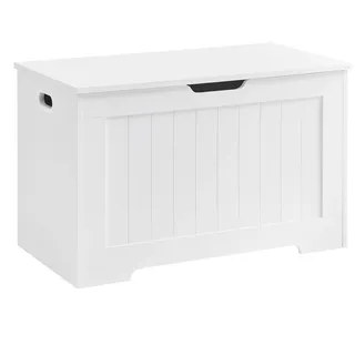 Möbel Kraft Truhe , weiß , Holzwerkstoff , Maße cm, B: 76 H: 48