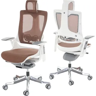 Bürostuhl MERRYFAIR Wau 2, Schreibtischstuhl Drehstuhl, Polster/Netz, ergonomisch mandarin - Orange