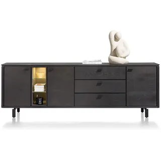 Henders & Hazel Livada Sideboard mit LED Wildeiche Furnier/Metallgestell