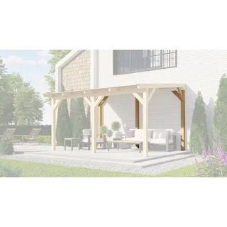 Weka Terrassenüberdachung freistehend 672 cm beige