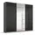 Schwebetürenschrank OTELI 203 x 229 x 68 cm Grau