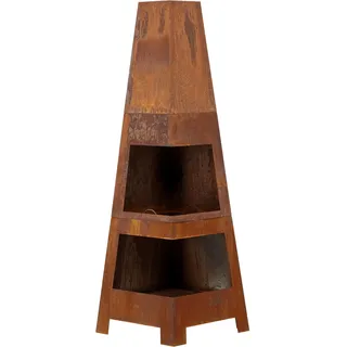 VCM ebuy24 | Bastin Gartenkamin, Feuerstelle Rostorange.