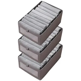 Geschlossene Kleiderlade, falten, 3-teilig, M-Größe, grau, Schlafzimmer, Kleiderschrank