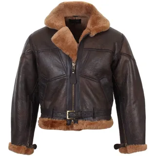 Mil-Tec Royal Airforce Lederjacke Dunkelbraun/ Hellbraun 3XL