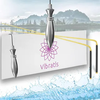 VIBRATIS Augenbrauenstäbchen mit Pendel, Ägyptisches Thot – Radiästhesie-Set aus Kupfer – Präzision und Zuverlässigkeit für Geobiologie, Paranormal und Wahrsagerei – französische Marke