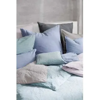 Hahn Renforcé Kissenbezug Uni 100% Baumwolle Reißverschluss waschbar pflegeleicht hochwertig strapazierfähig hautfreundlich 40x80 cm Kitt - Braun