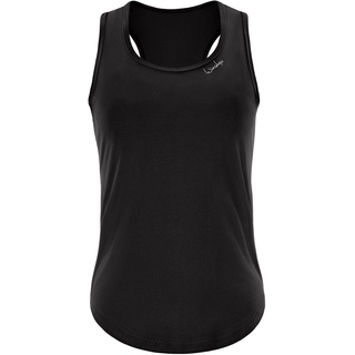 Winshape Damen Functional Light and Soft Tanktop Aet128ls, Ultra Style Trägershirt Cami Shirt, Schwarz, XS EU