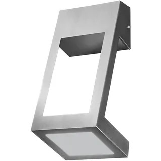 LEDVANCE LED Wand- und Deckenleuchte, Design Leuchte in eckiger Optik für Außen, Warmweiß (3000K), Edelstahl, 7W, ENDURA STYLE EDGE WALL UPDOWN
