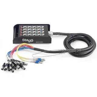 Stagg 25020972 SSB StageBox (16 XLRf auf 4 Jack Stecker, 5 m)
