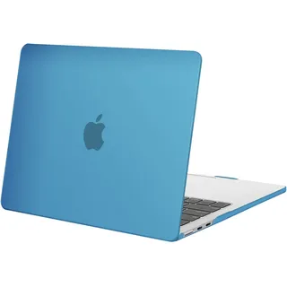 MOSISO Kompatibel mit MacBook Air 13 Zoll Hülle M4 M3 M2 2025 2024 2023 2022 A3240 A3113 A2681, Kunststoff Hartschale Schutzhülle Kompatibel für Mac Book Air 13,6 Zoll Hülle, Wasserblau