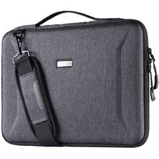 TECHGEAR Organizer 12 Zoll zu 13,3 Zoll Laptop Tasche Stoßfeste Reisetasche mit Reißverschluss, Griff + Schultergurt für MacBook Air 13", MacBook Pro 13 2021 / Pro 14 2021, Surface Pro 8/7/6/X/5/4/3