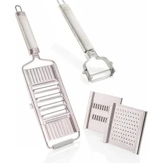 Mandoline Gemüsehobel mit V-Hobel, Multihobel mit Sparschäler Der Küchenhobel Universalhobel Küchenschneider V-Hobel