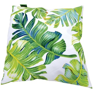 Lesli Living Wetterbeständiges Outdoor Zierkissen mit Blätter Design 45x45 cm