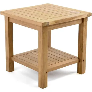 VCM Blumenhocker Teakholz braun 50 x 50 cm