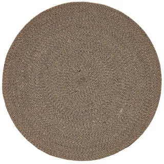 Homescapes Teppich Melange geflochten rund 120 cm , Textil , Rund , 120x120 cm , Teppiche und Böden, Teppiche