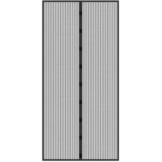 ECD-Germany Fliegengitter , Schwarz , Kunststoff , 210x100 cm , Heimtextilien, Vorhänge, Rollos