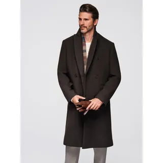 Ombre Clothing Herrenmantel Sphud dunkelbraun XXL - Braun
