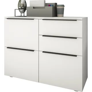 borchardt Möbel Tom Aktenschrank 93 x 35 x 72 cm weiß