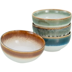 Bild CreaTable, Cascade, 4-teiliges Geschirrset, Buddha Bowl Set aus Steinzeug, spülmaschinen- und mikrowellengeeignet, Qualitätsproduktion