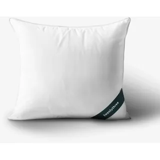 twenty:three® | Cloud Kissen 80x80 | Außen: 100% Lyocell (Tencel™) - Innen: 100% Recycled PET - Kopfkissen, Kissen mit Füllung, Weiß, Nachhaltig, Atmungsaktiv, Luxus, Wärmeregulierend