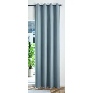 Gardinenbox Verdunkelungsvorhang Ösen 145 x 245 cm Blau 1 St