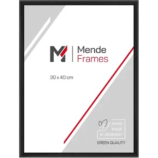 MendeFrames Fotorahmen aus Holz H011 schwarz 9x13 cm Glas Museum